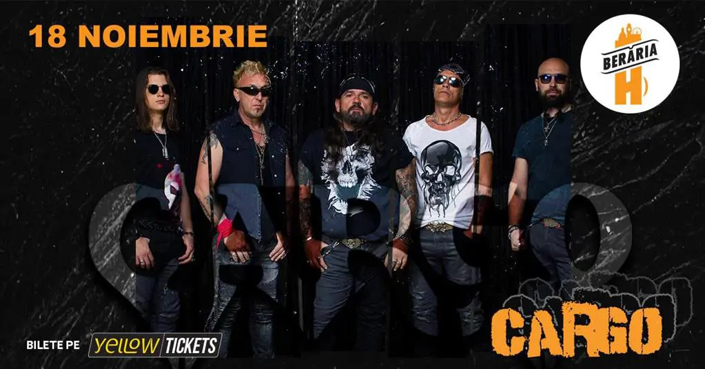 Concert CARGO în concert la Berăria H pe 18 noiembrie 2026, miercuri, 18 noiembrie 2026 19:00, Berăria H